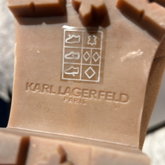 Karl Lagerfeld boots size 6.5 Tan/Beige - Picture 3 of 5